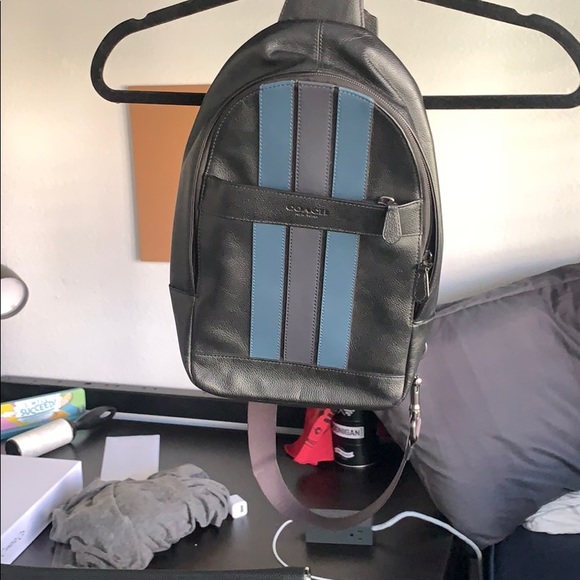 coach single strap backpack